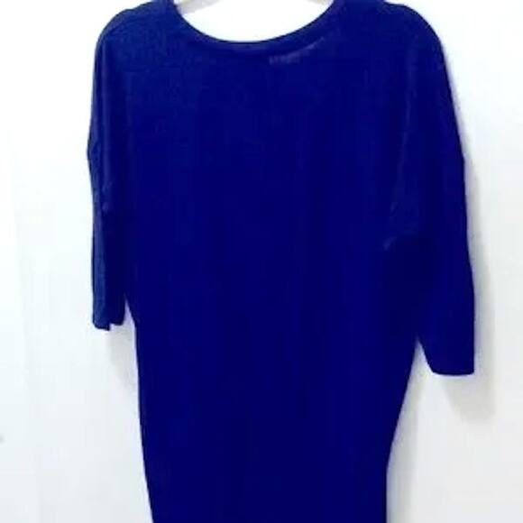 Express Women’s Top Size-Medium ***Small Pull On The Back-See Photo Navy Blue. - Picture 6 of 7